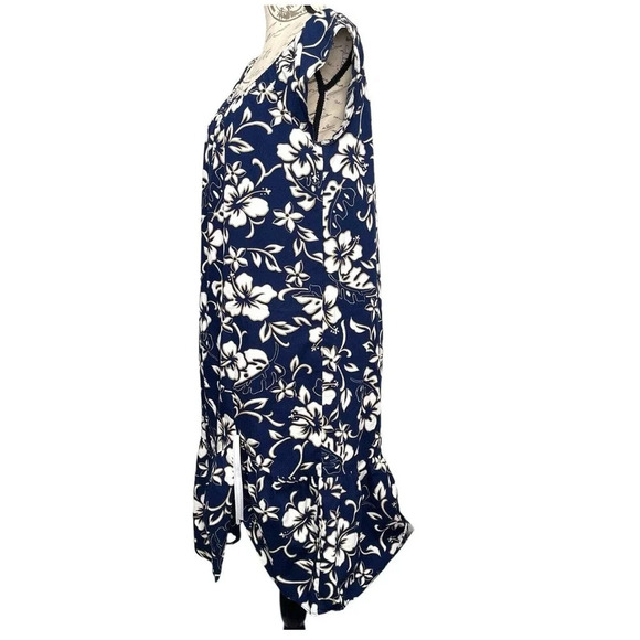 Vintage Hilo Hattie Hawaiian Midi Dress Sz Large Hawaiian Tiki - Picture 3 of 7